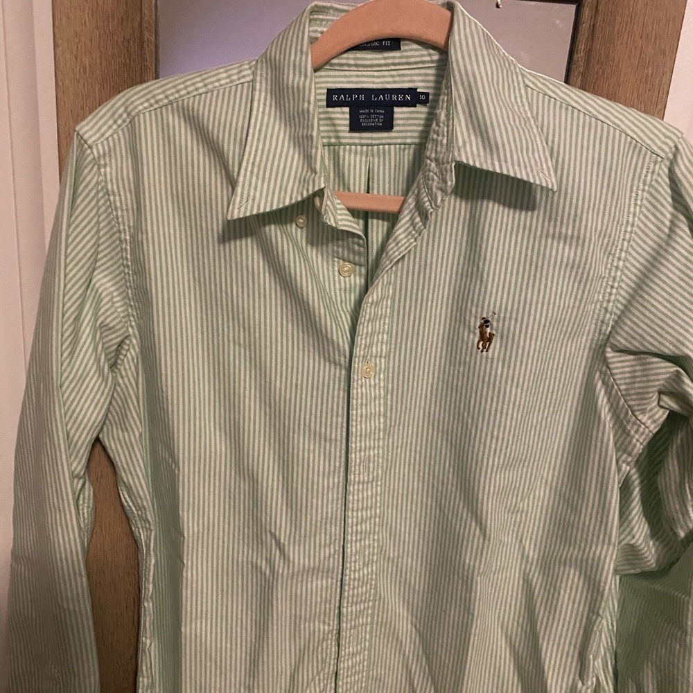 Light green Ralph Lauren button down